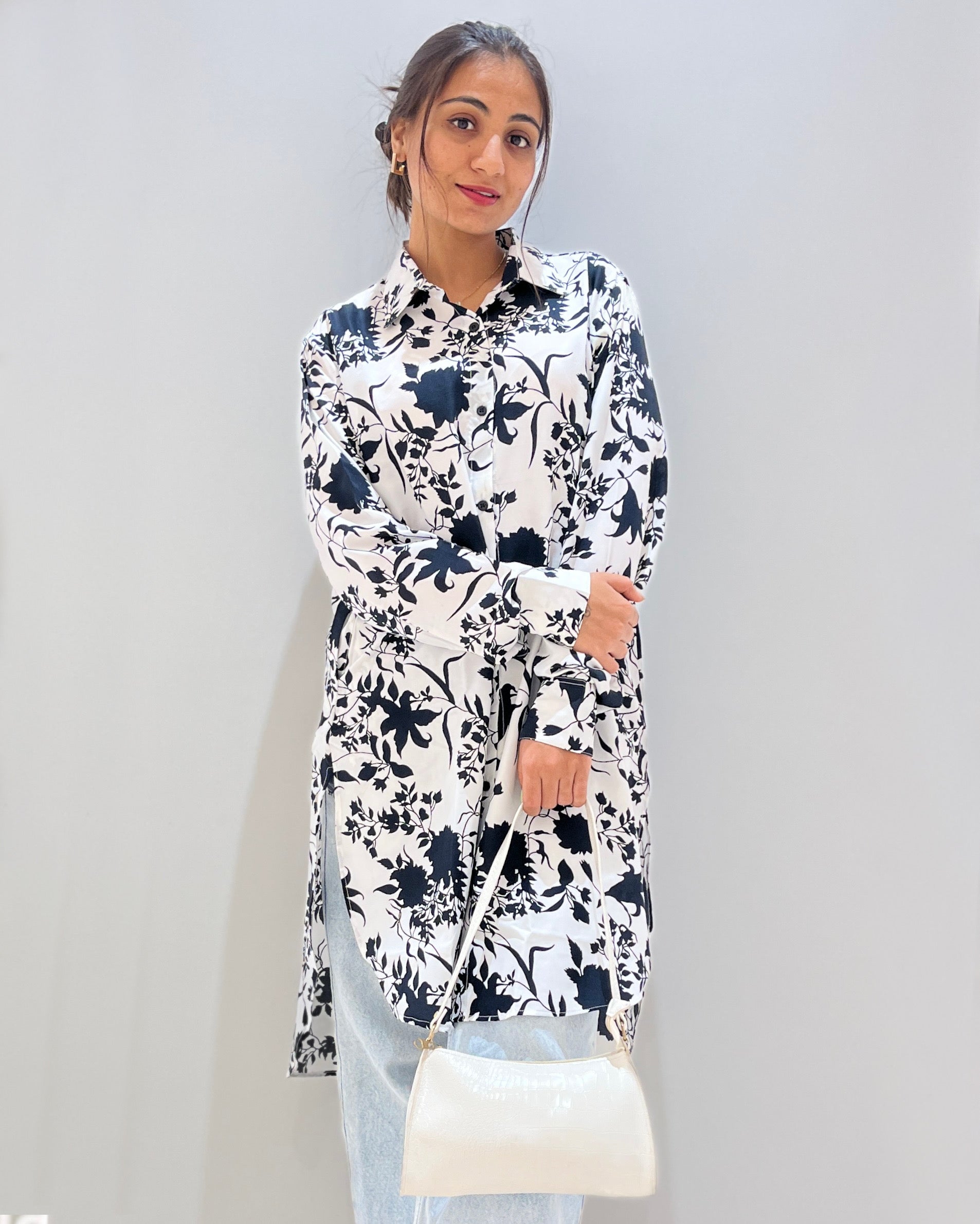 Black Flora Shirt